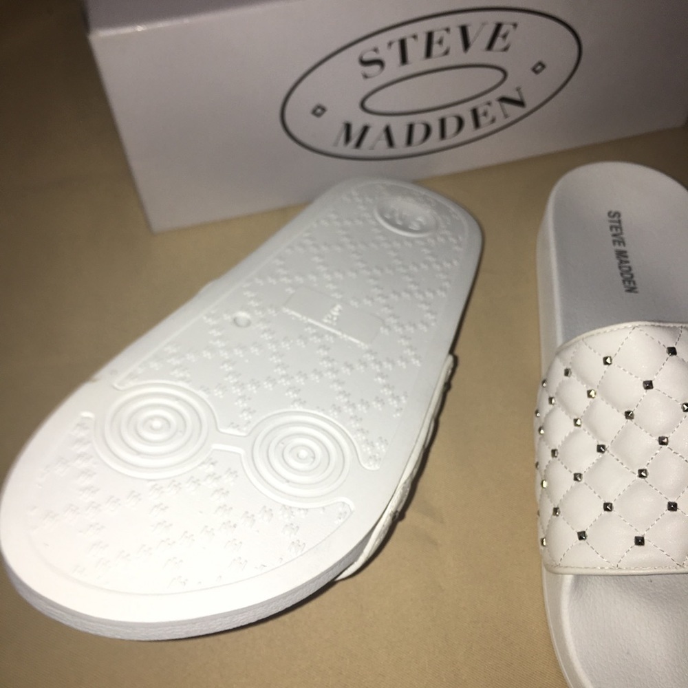 Steve Madden Slides Summer‎ White - Picture 5 of 6